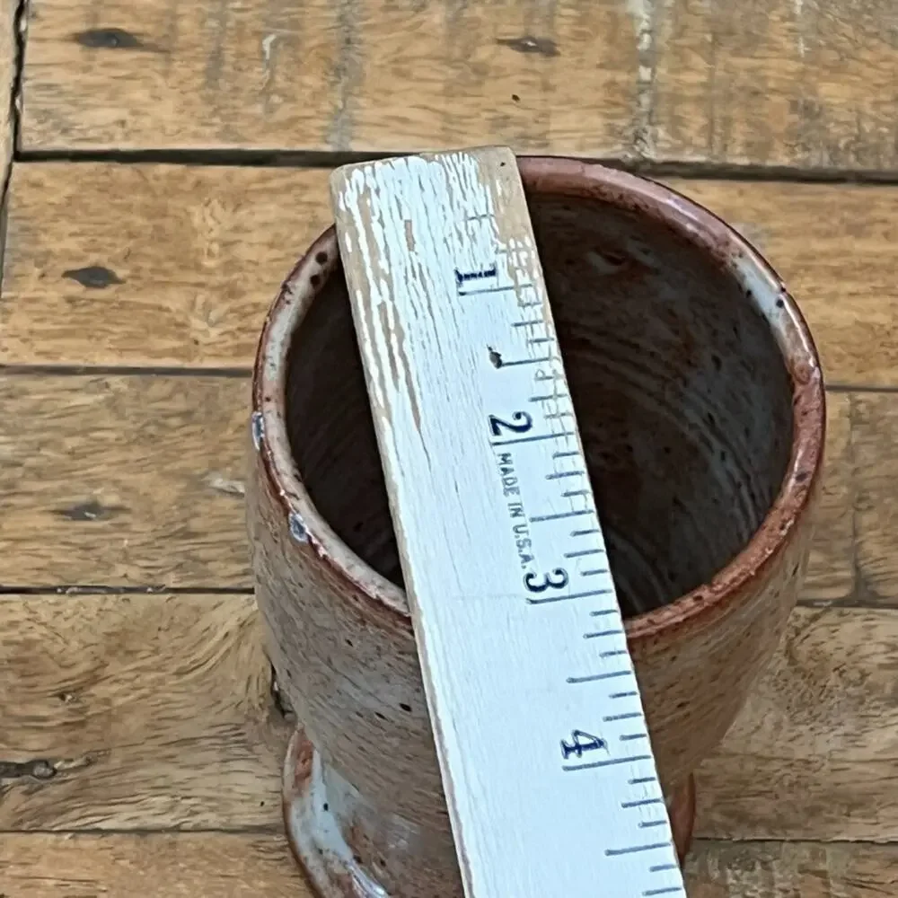 Art Studio Pottery Stoneware Flower Vase 5.5